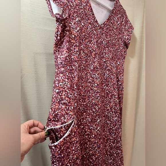 🔴L.l bean women’s mini short sleeve dress side pocket size small - Picture 2 of 6